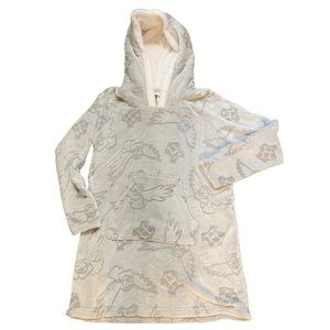 Harry Potter Universal Studios Lounger Sherpa Hood GraySleepwear Faux Fur M